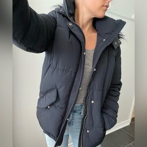 Navy H&M puffer/ snow jacket